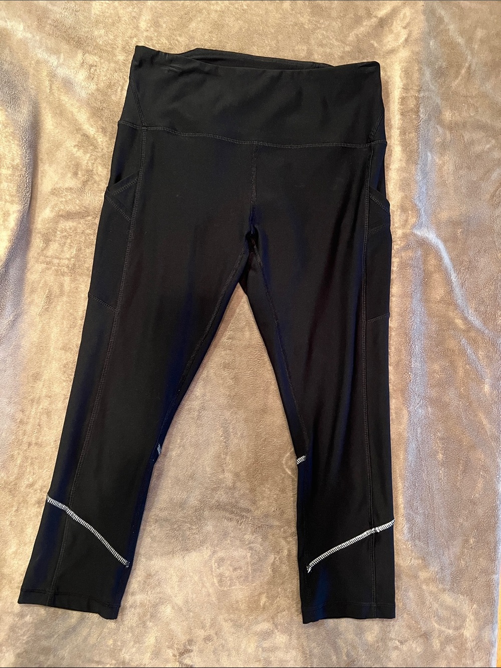 RBX Black Active Leggings with Side Pockets